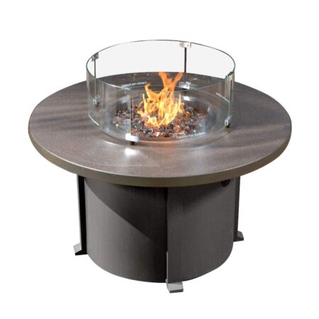 Fire Table Round Cal Sil Outdoor Patio Furniture
