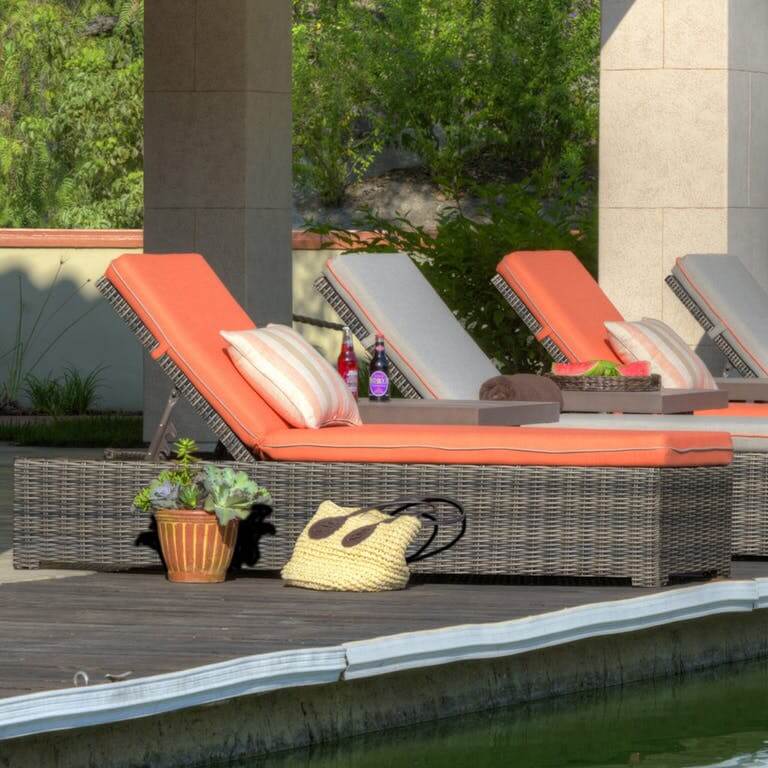 Universal Adjustable Outdoor Patio Chaise Lounge