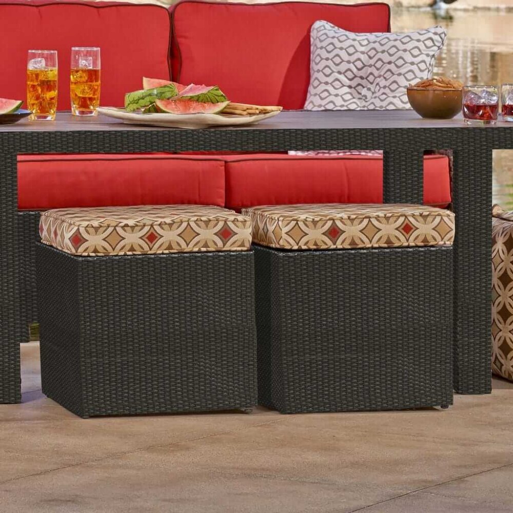 Universal Outdoor Patio Furniture Cube Ottoman