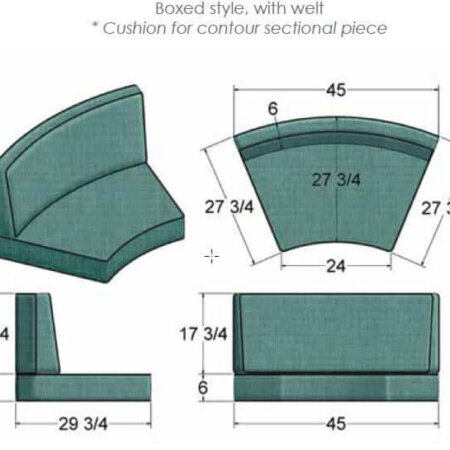 Contour Sectional Cushion - CUSH2653SC