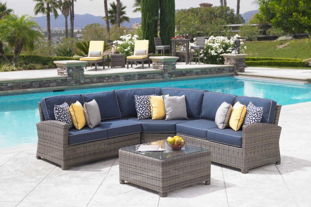 4 Piece Cypress 45 Degree Sectional Set