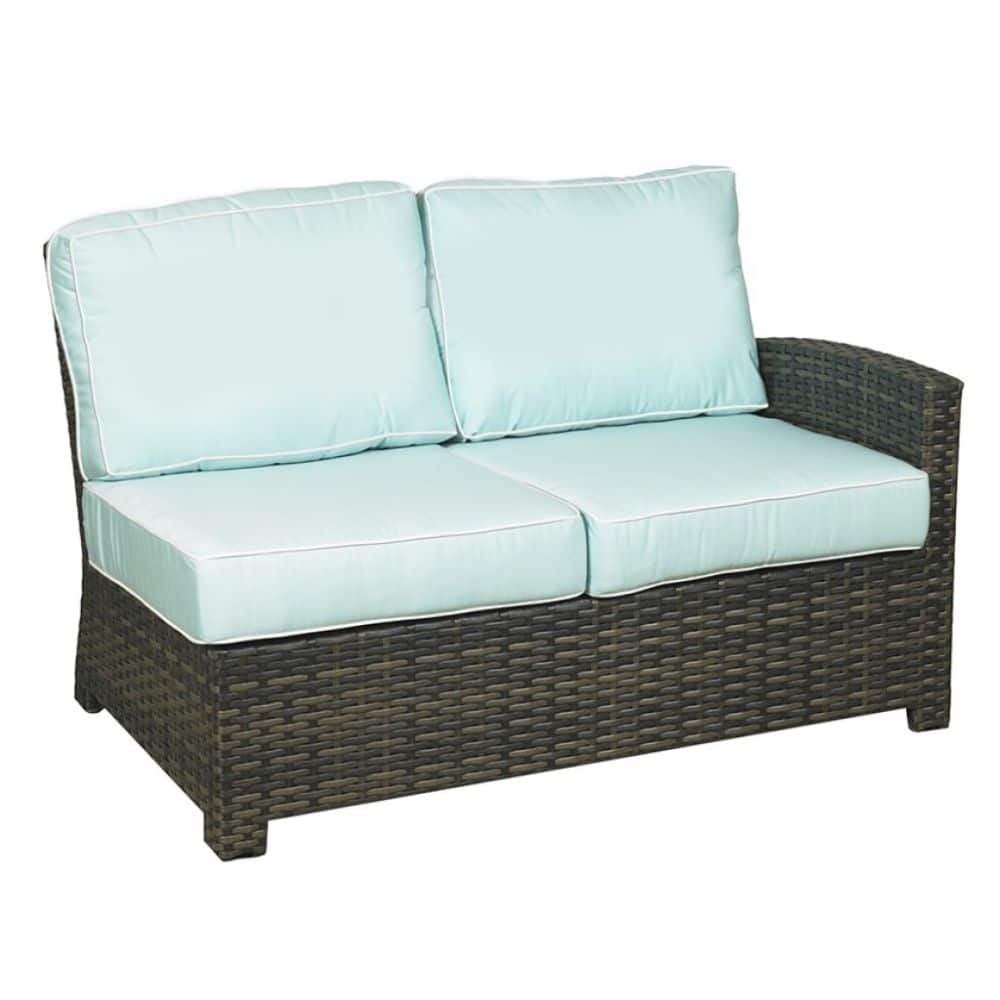 Shoreline Woven Patio Sectional Right Arm Loveseat