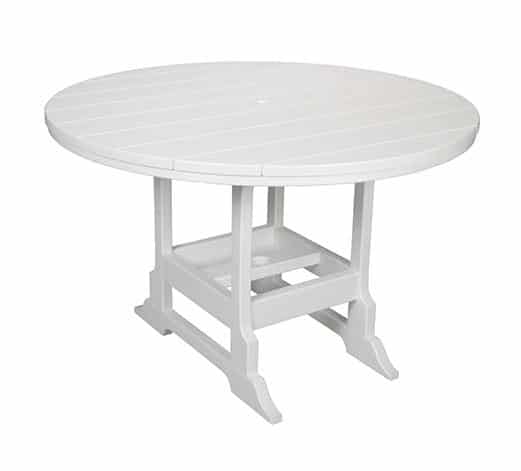 oceanside all weather poly 48 inch round patio dining table