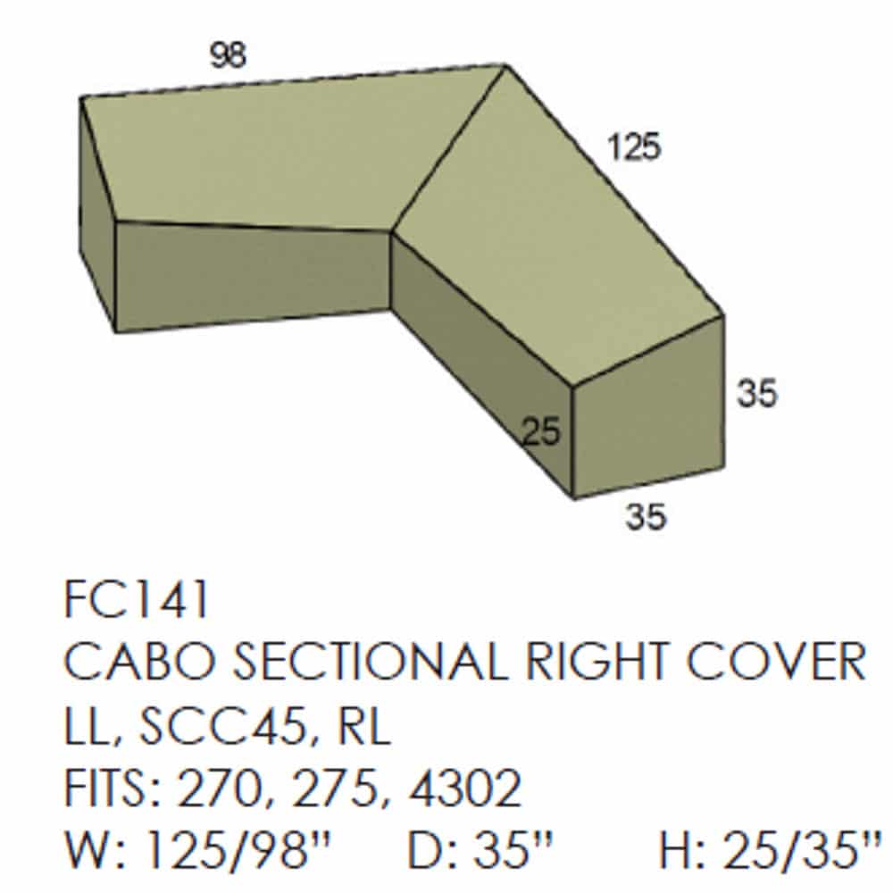 Cabo Sectional Cover - Right Side