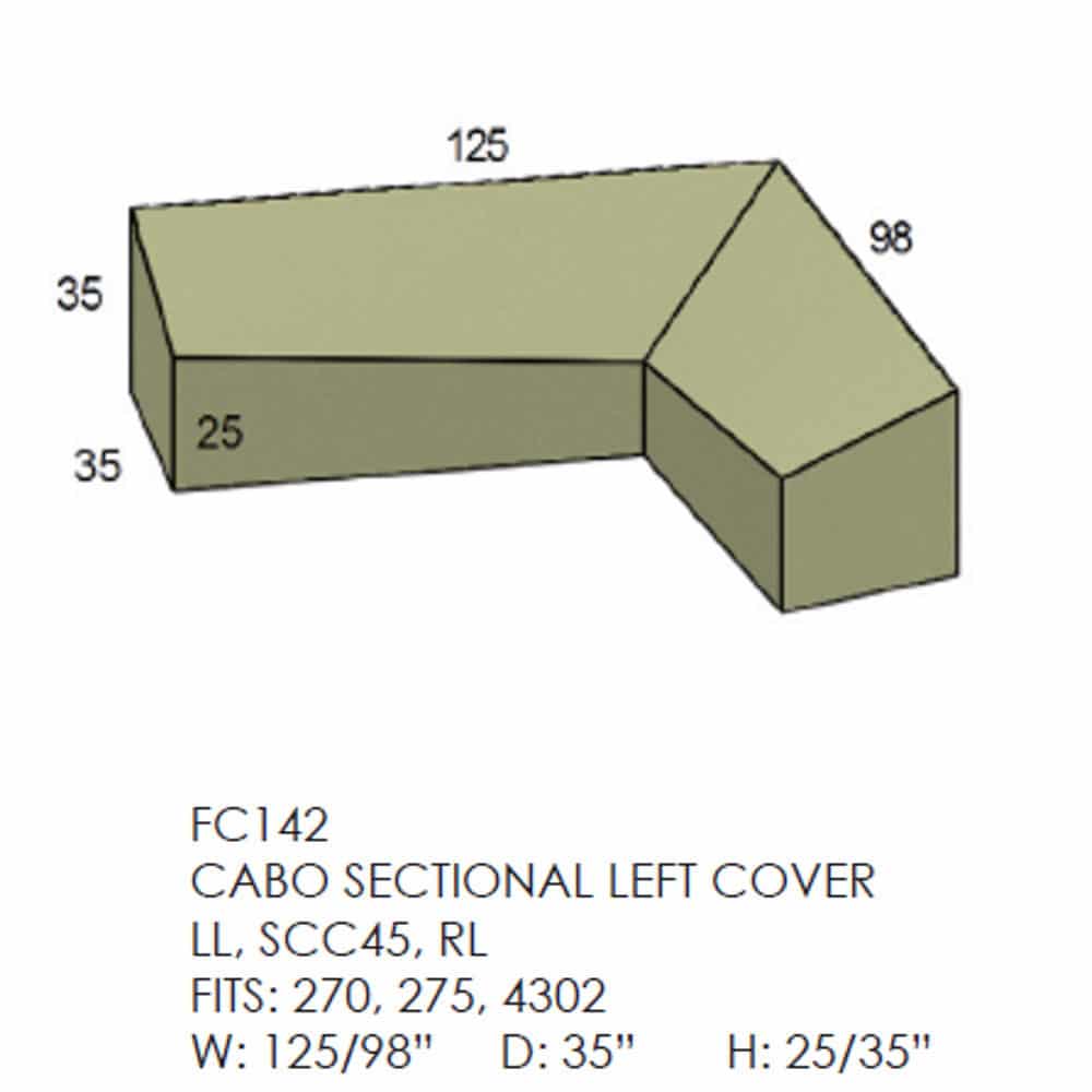Cabo Sectional Cover - Left Side