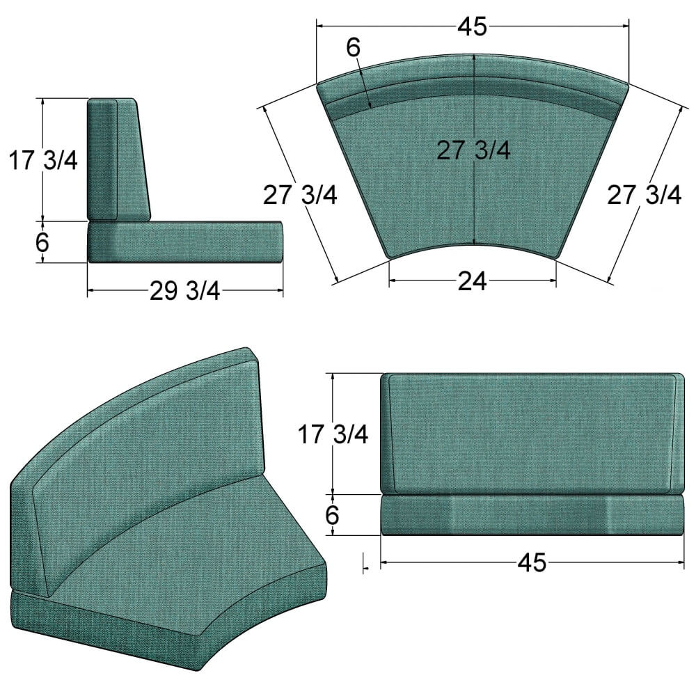 Contour Sectional Cushion - 2613SC