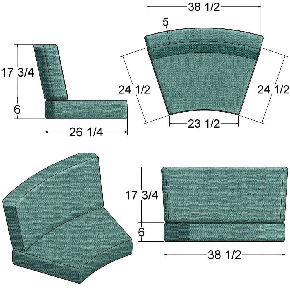 Contour Sectional Cushion - 2713SC
