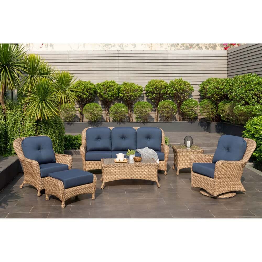 savannah sofa 6 piece outdoor patio furniture set