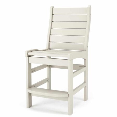Delmar Outdoor Patio Armless Counter Height Chair - Poly Lumber