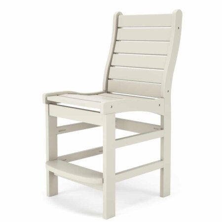 Delmar Outdoor Patio Armless Counter Height Chair - Poly Lumber