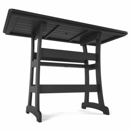 Delmar Outdoor Patio 60" Rectangle Bar Height Table - Poly Lumber