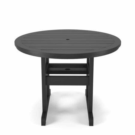 Delmar Outdoor Patio 42" Round Dining Height Table - Poly Lumber