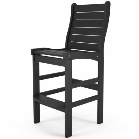 Delmar Outdoor Patio Armless Bar Height Chair - Poly Lumber