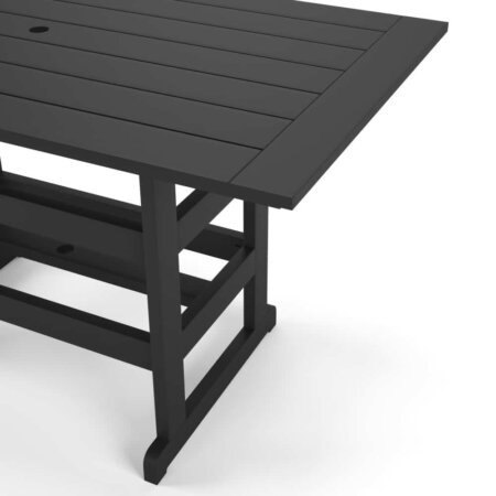 Delmar Outdoor Patio 72" Rectangle Bar Height Table - Poly Lumber