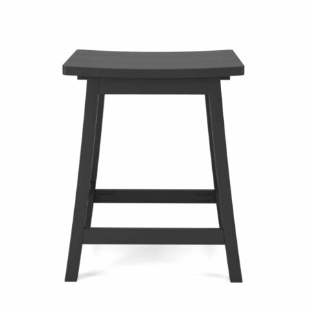 Delmar Outdoor Patio Saddle Stool Counter Height - Poly Lumber