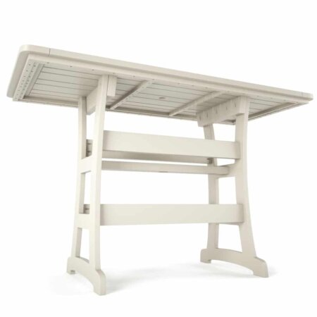 Delmar Outdoor Patio 60" Rectangle Counter Height Table - Poly Lumber