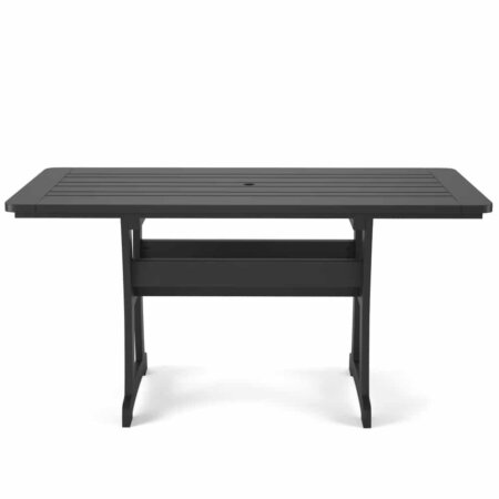 Delmar Outdoor Patio 60" Rectangle Dining Height Table - Poly Lumber