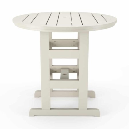 Delmar Outdoor Patio 42" Round Bar Height Table - Poly Lumber