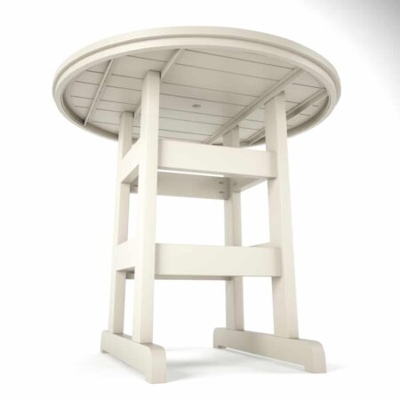 Delmar Outdoor Patio 42" Round Counter Height Table - Poly Lumber