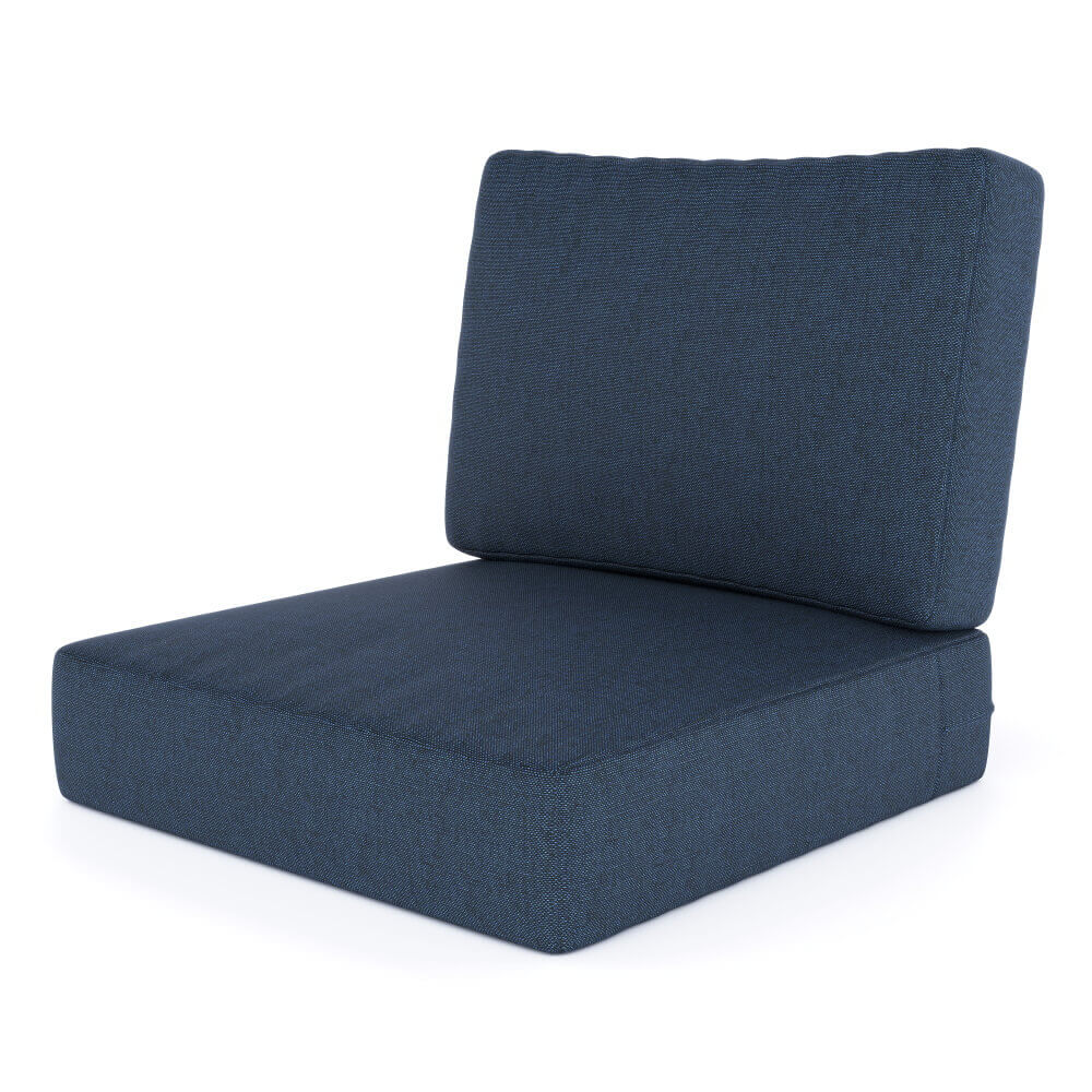Seat and Back/Deep 24.5W x 25.5L x 5D Seating Bullnose Outdoor Replacement Cushion CUSH271C