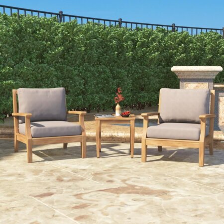 3 Piece Outdoor Patio Chat Set