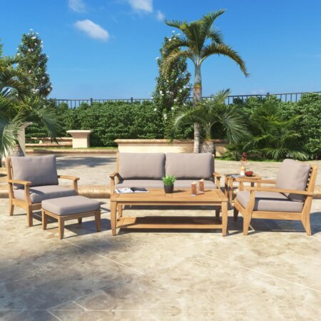 Miramar Outdoor 6 Piece Lounge Chair Sofa Set