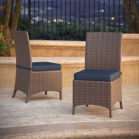 Dining Chair/Seat Pad 17.50L x 17.50W x 2.75D For Armless Dining Chair CUSH416DCS